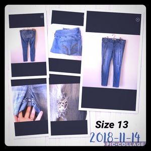 Size 13 hollister jeans